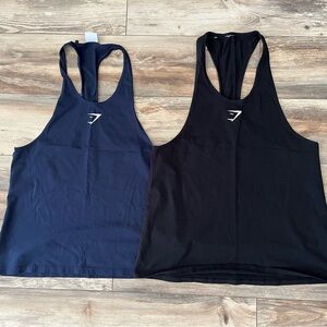 2 EUC Gymshark Stringer Tank Tops. Size L.